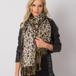 JEANS Huivit Ja Käsineet>Pashminahuivi leopardikuvio musta/keltainen