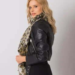 JEANS Huivit Ja Käsineet>Pashminahuivi leopardikuvio musta/keltainen