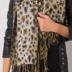 JEANS Huivit Ja Käsineet></noscript>Pashminahuivi leopardikuvio musta/keltainen