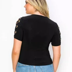 JEANS Lyhythihaiset Paidat Ja Topit></noscript>PerSeption Tinsley paita musta