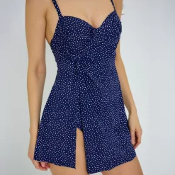 JEANS Uima-asut></noscript>Pilkullinen uimamekko navy