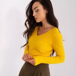 JEANS Pitkähihaiset Paidat></noscript>PM Adella superstretch neulospaita mustard