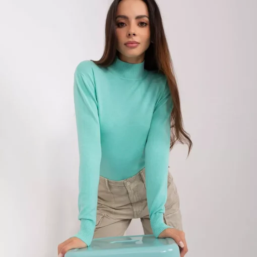 JEANS Pitkähihaiset Paidat | Neuleet>PM Brenna superstretch neulospaita minttu