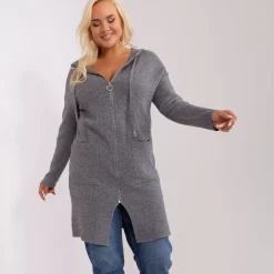 JEANS Neuleet>PM Cira neuletakki hupulla tummanharmaa