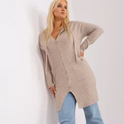JEANS Neuleet>PM Cira neuletakki hupulla beige