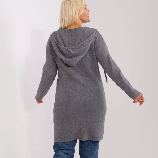 JEANS Neuleet>PM Cira neuletakki hupulla tummanharmaa