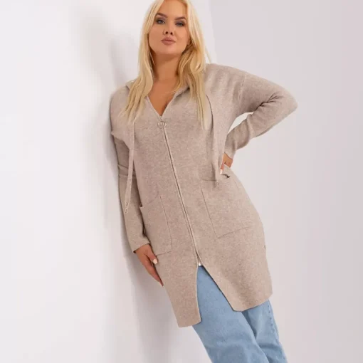 JEANS Neuleet>PM Cira neuletakki hupulla beige