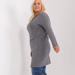 JEANS Neuleet></noscript>PM Cira neuletakki hupulla tummanharmaa