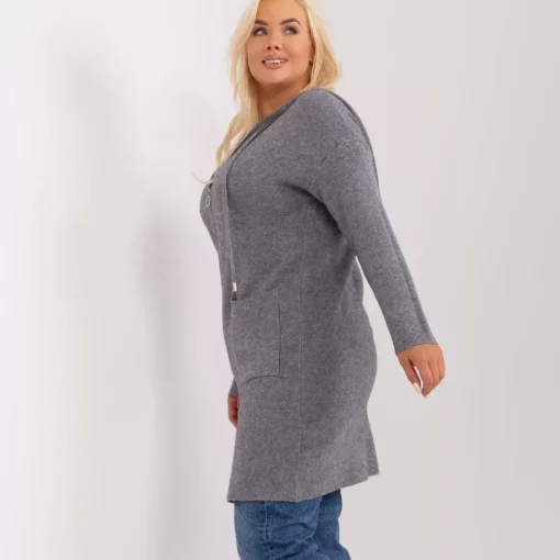 JEANS Neuleet>PM Cira neuletakki hupulla tummanharmaa