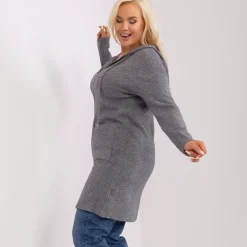 JEANS Neuleet></noscript>PM Cira neuletakki hupulla tummanharmaa