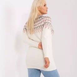 JEANS Pitkähihaiset Paidat></noscript>PM Minde kuvioitu neulepaita l.valkoinen