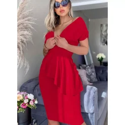 JEANS Midimekot>PNK Kara mekko punainen