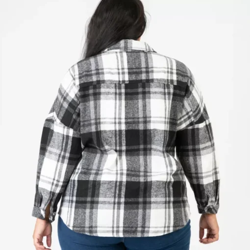 JEANS Pitkähihaiset Paidat | Plus!>Pomme Rouge flanellipaita mustavalkoinen