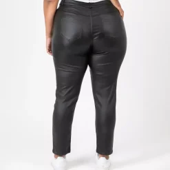 JEANS Housut | Plus!></noscript>Pomme Rouge High Waist Coated housut musta