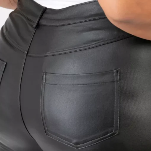 JEANS Housut | Plus!>Pomme Rouge High Waist Coated housut musta