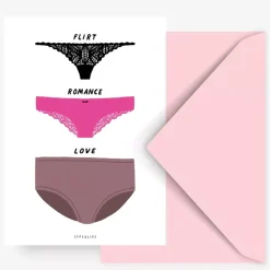 JEANS Elämäntapa Ja Lahjat>Postikortti Flirt Romance Love