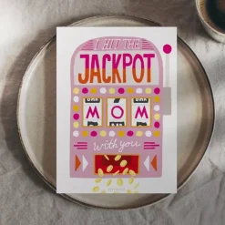 JEANS Elämäntapa Ja Lahjat>Postikortti Jackpot Mom