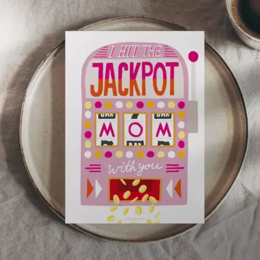 JEANS Elämäntapa Ja Lahjat>Postikortti Jackpot Mom