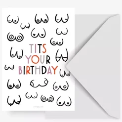 JEANS Elämäntapa Ja Lahjat>Postikortti Tits Your Birthday