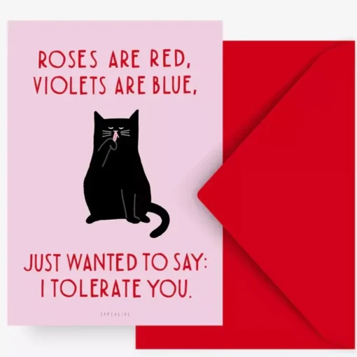 JEANS Elämäntapa Ja Lahjat>Postikortti Valentine Cat No. 1