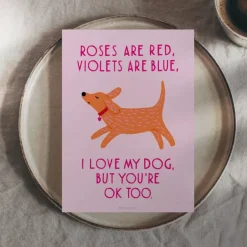 JEANS Elämäntapa Ja Lahjat>Postikortti Valentine Dog No. 1