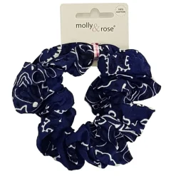 JEANS Hiustarvikkeet>Puuvilladonitsi 10 cm navy/paisley