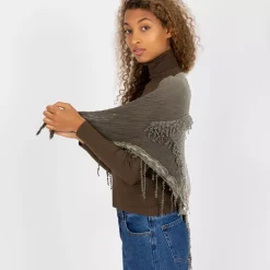 JEANS Huivit Ja Käsineet></noscript>Puuvillainen kolmiohuivi khaki