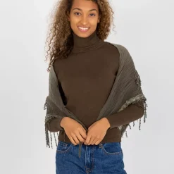 JEANS Huivit Ja Käsineet></noscript>Puuvillainen kolmiohuivi khaki