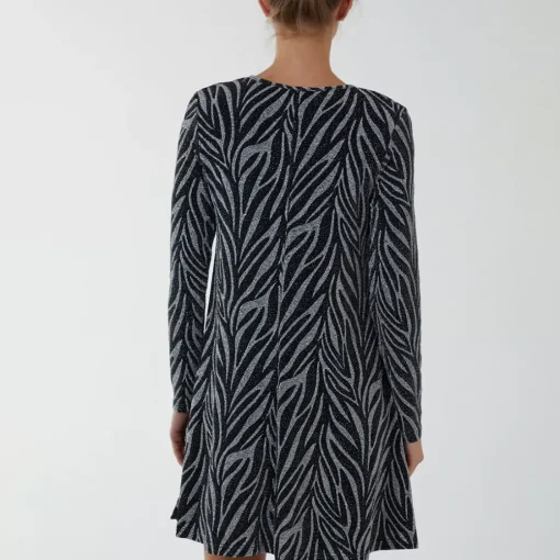 JEANS Minimekot>Qed LDN Aline Lurex mekko musta-hopea