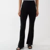 JEANS Housut>Qed LDN Alma ribbihousut musta