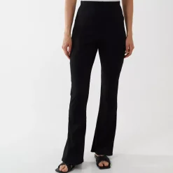 JEANS Housut>Qed LDN Alma ribbihousut musta