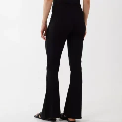 JEANS Housut></noscript>Qed LDN Alma ribbihousut musta