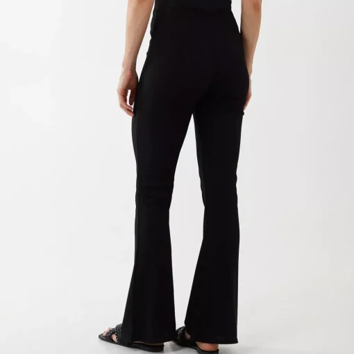 JEANS Housut>Qed LDN Alma ribbihousut musta