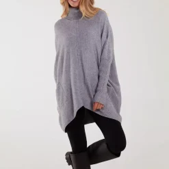 JEANS Neuleet | Plus!>Qed LDN Bree neulospaita harmaa