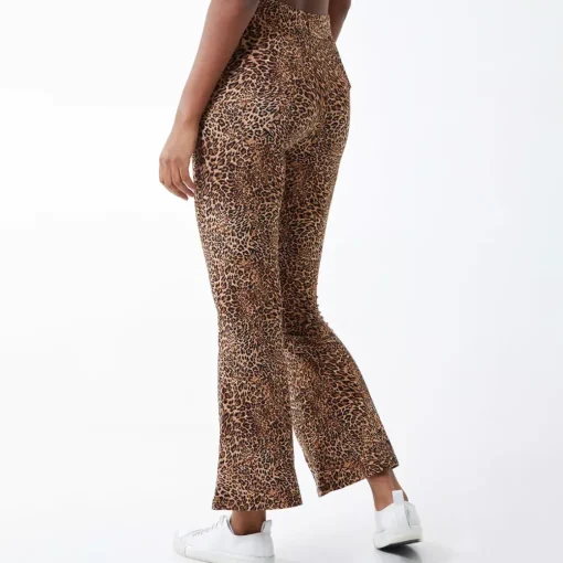 JEANS Housut>Qed LDN Nya leopardikuvioiset housut