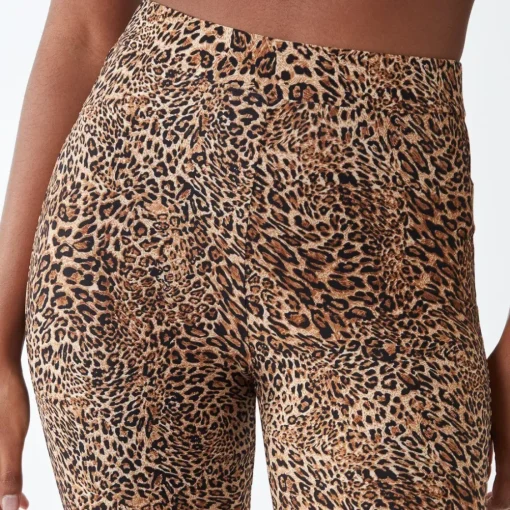 JEANS Housut>Qed LDN Nya leopardikuvioiset housut