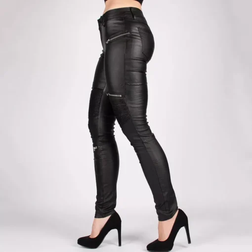 JEANS Housut>R. Display Coated Regular housut musta