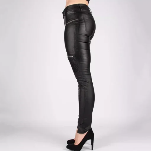 JEANS Housut>R. Display Coated Regular housut musta