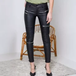 JEANS Housut></noscript>R. Display Coated Regular housut musta