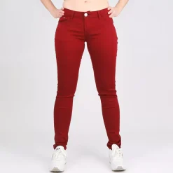 JEANS Farkut>R. Jonaco stretchfarkut burgundi