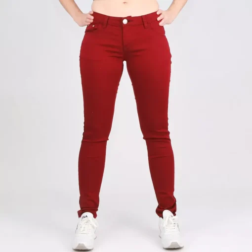 JEANS Farkut>R. Jonaco stretchfarkut burgundi