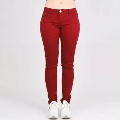 JEANS Farkut>R. Jonaco stretchfarkut burgundi