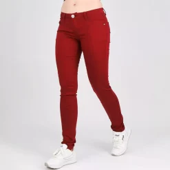 JEANS Farkut></noscript>R. Jonaco stretchfarkut burgundi