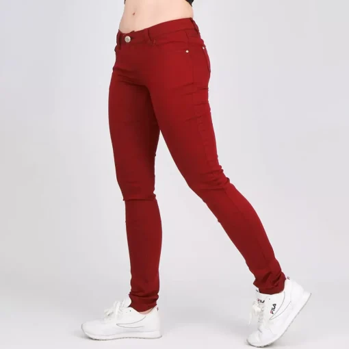 JEANS Farkut>R. Jonaco stretchfarkut burgundi