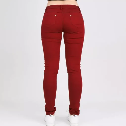 JEANS Farkut>R. Jonaco stretchfarkut burgundi