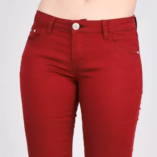 JEANS Farkut>R. Jonaco stretchfarkut burgundi