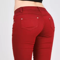 JEANS Farkut></noscript>R. Jonaco stretchfarkut burgundi