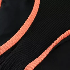 JEANS Uima-asut></noscript>Raidallinen ribattu bikinisetti musta