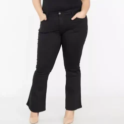 JEANS Housut | Plus!>Realty Flare housut musta