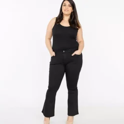JEANS Housut | Plus!>Realty Flare housut musta